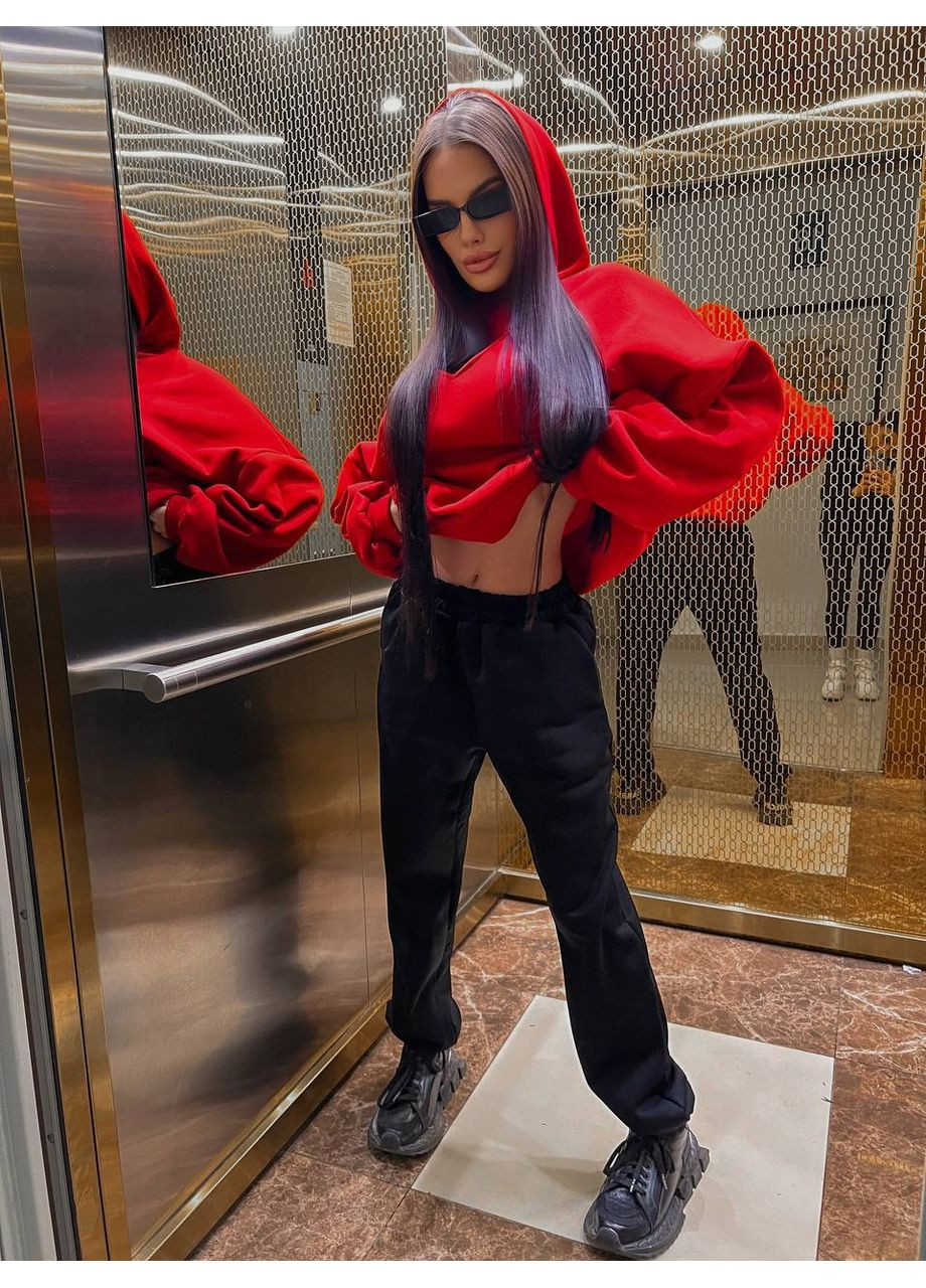 Женский спортивный костюм с объемными худыми и джогерами. MonCher (352529242)