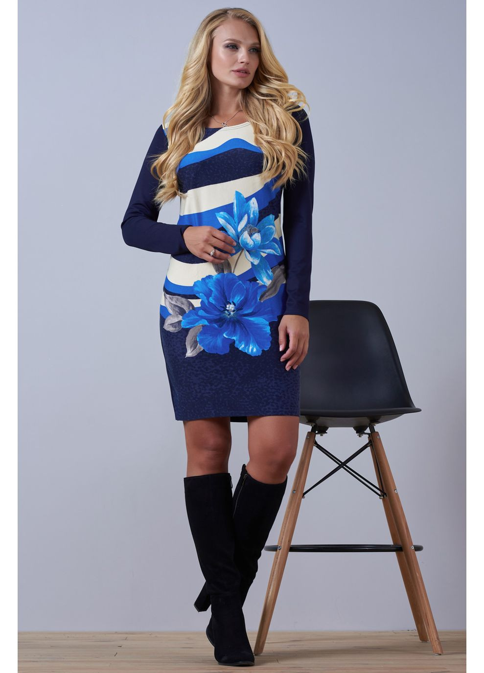 Синя сукня 490.1049 Seventeen