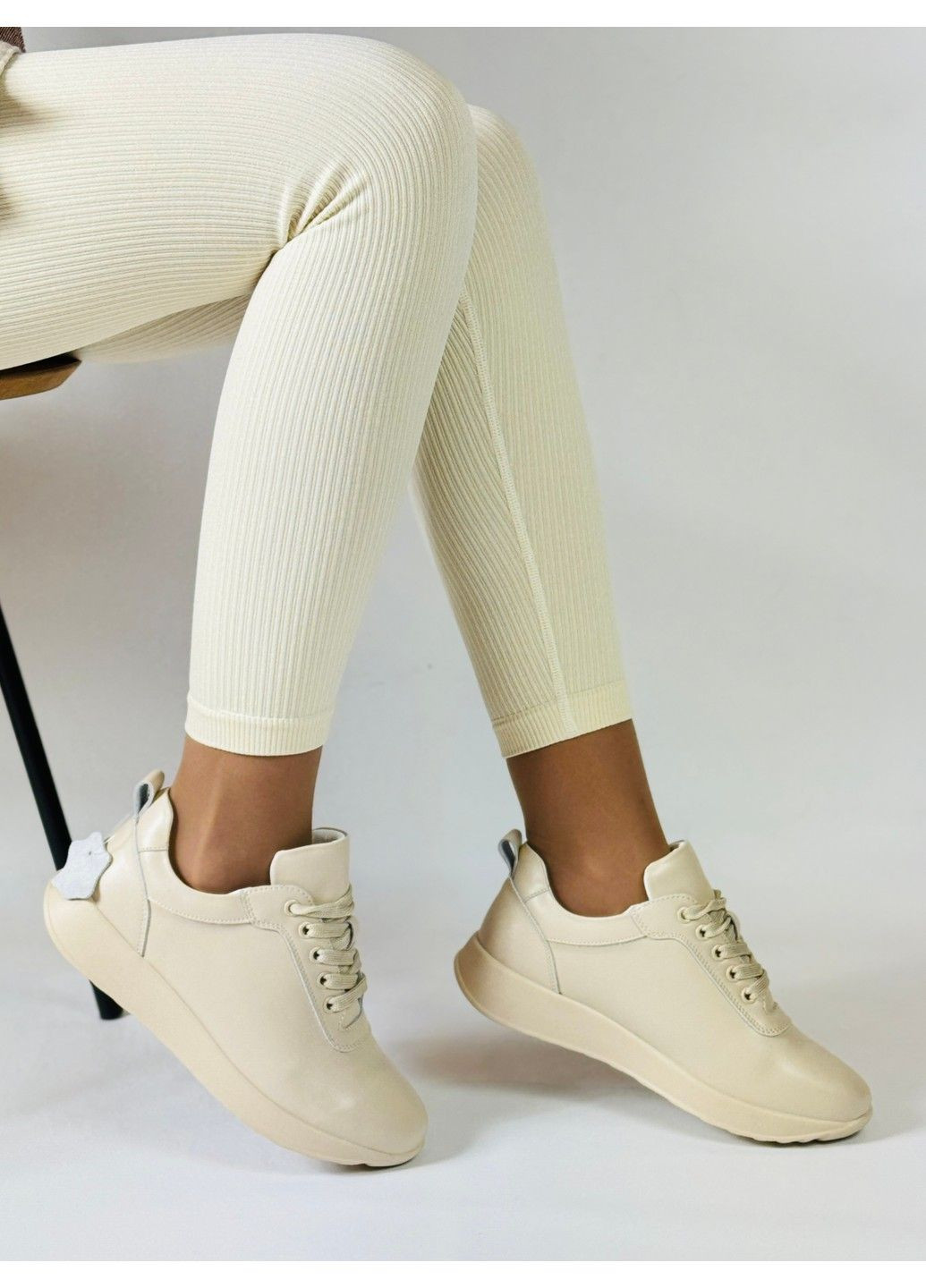 308 Кросівки Шкіряні Бежеві Hengji бежеві демісезони (318509653)