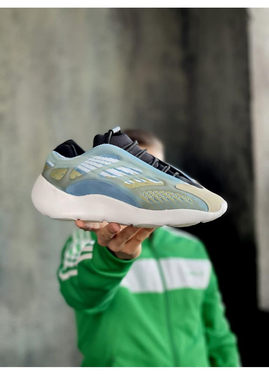 Білі Осінні кросівки чоловічі adidas yeezy boost 700 v3 azael blue адідас ізі буст No Brand
