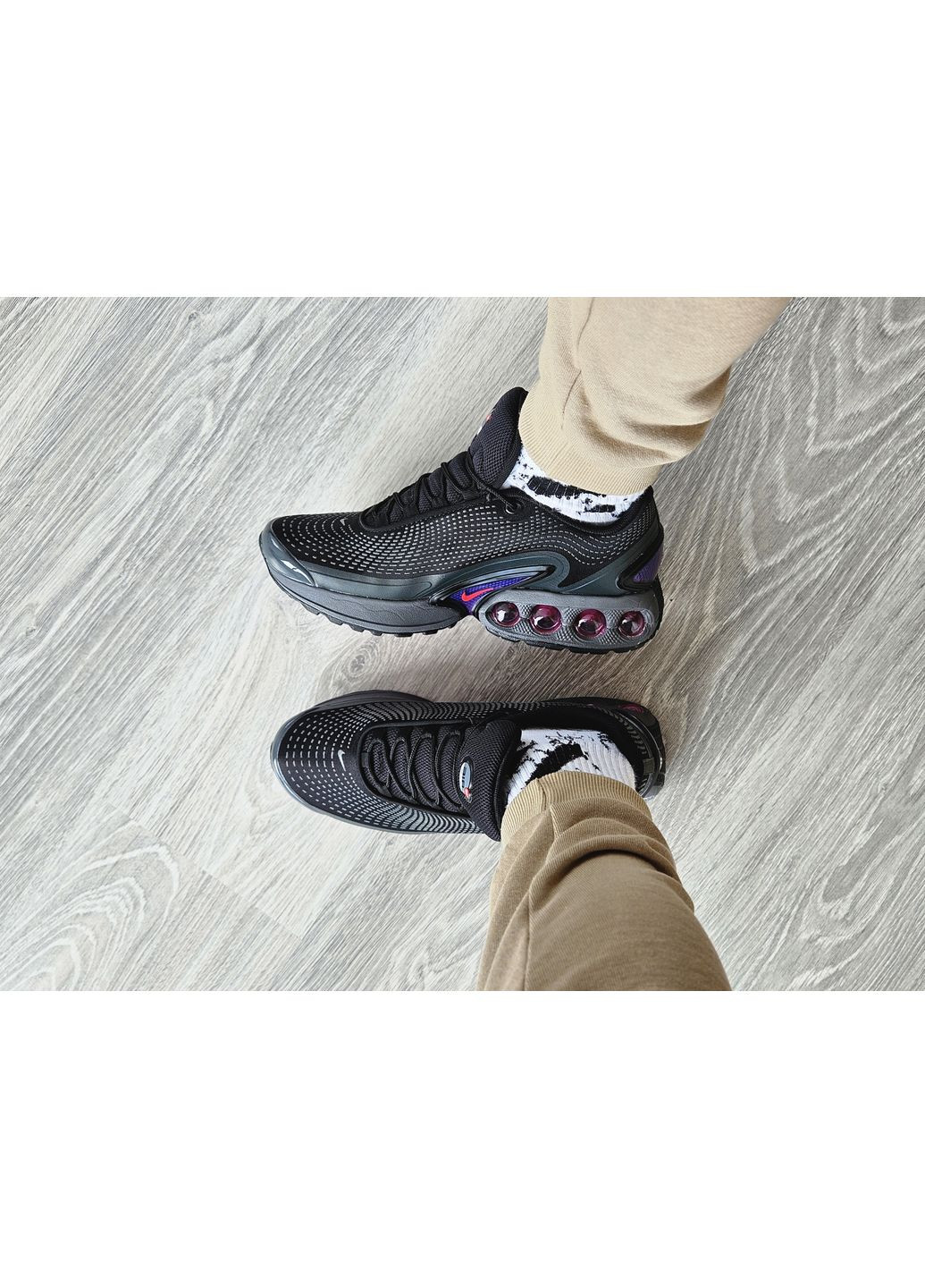 Кросівки жіночі і чоловічі Nike Air Max DN black | Найк Аір Макс ДН чорні No Brand чорні демісезони (362561835)