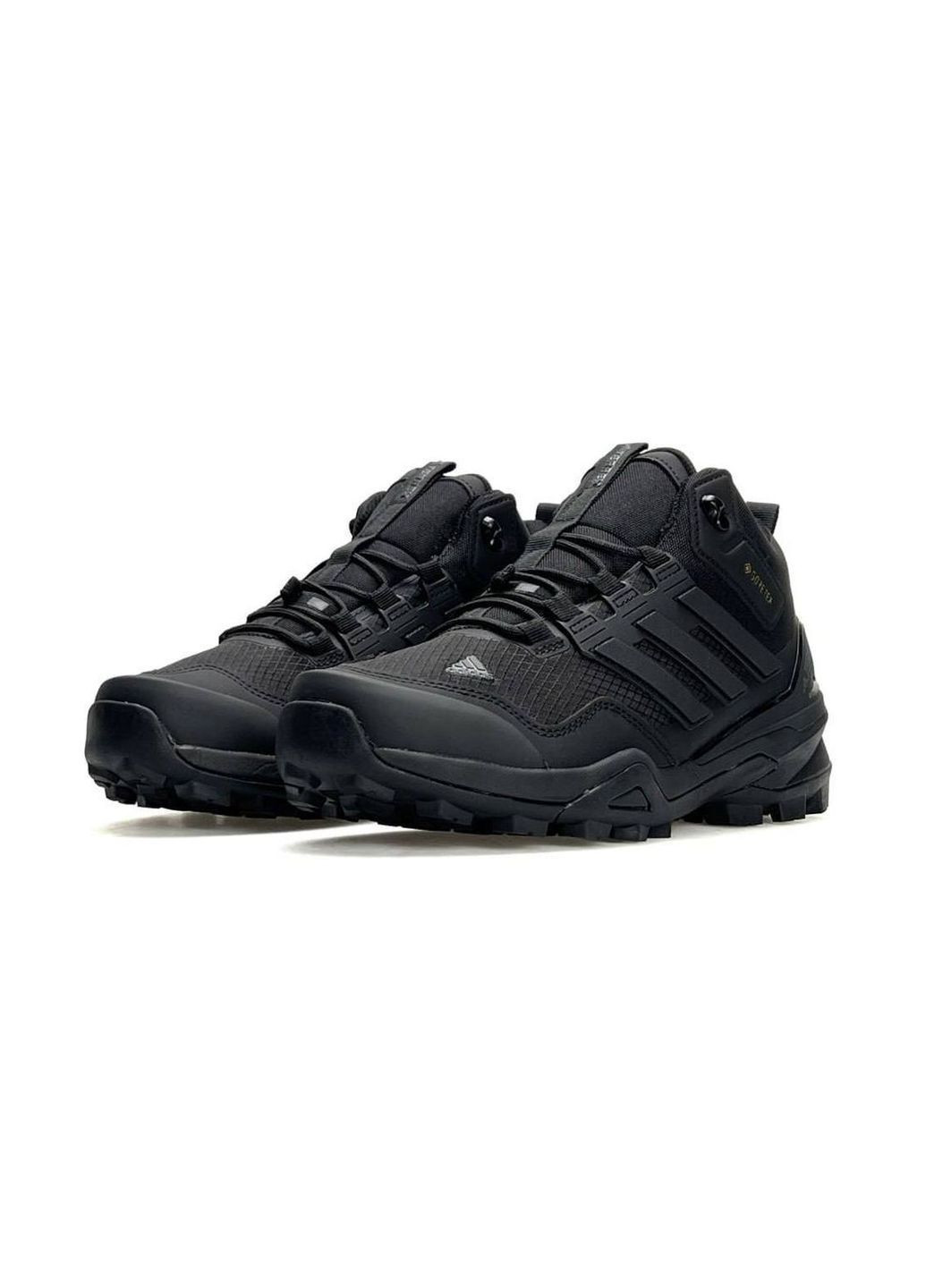 Чоботи зимові Adidas No Brand Terrex Fur All Black (369627970)