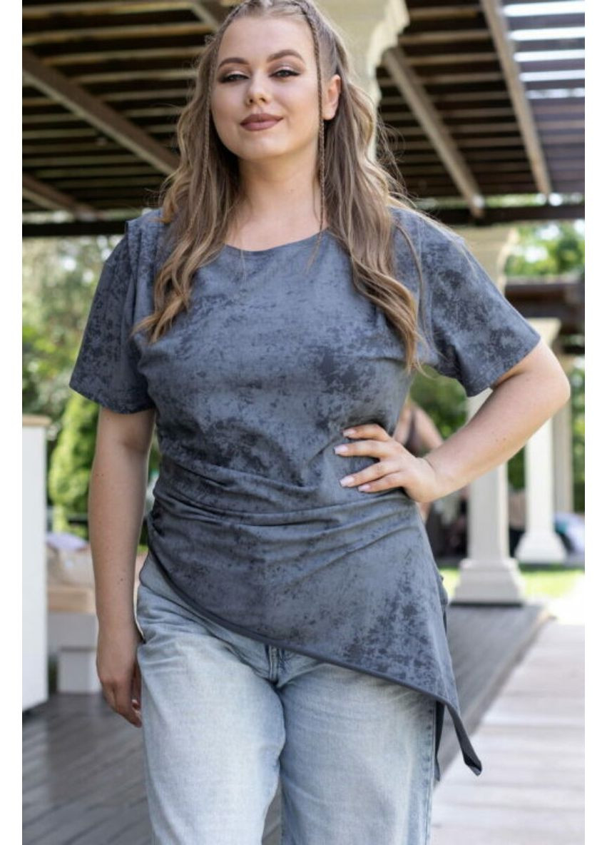 Асиметрична бавовняна футболка TOTALFIT - (351900941)