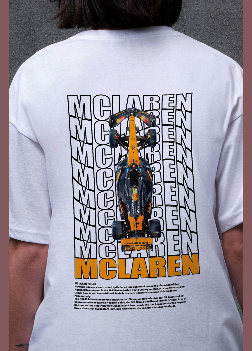 Жіноча Оверсайз Футболка З Принтом Mclaren Without - (334205556)