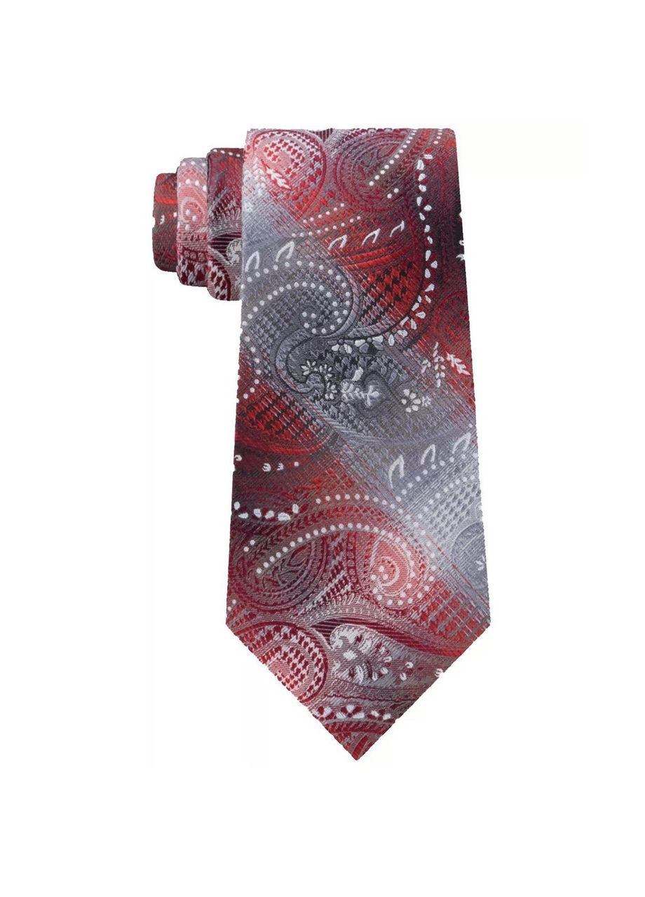 Краватка S20267 червоно-сіра Van Heusen slim fit (369133900)