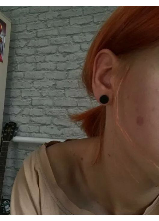 Сережки штанги чорні із сталі круглі чоловічі 1шту вигляді штанги No Brand (339104002)