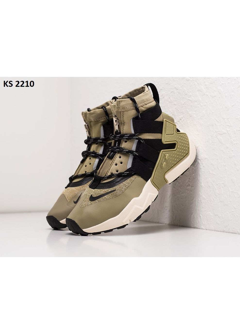 Комбіновані Осінні кросівки чоловічі nike air huarache gripp olive найк аір No Brand