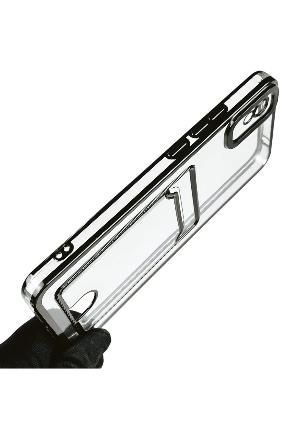 Чохол для Redmi 9A із чорною окантовкою з кишенькою для карток на сяомі редмі 9а чорний Xiaomi (366022535)