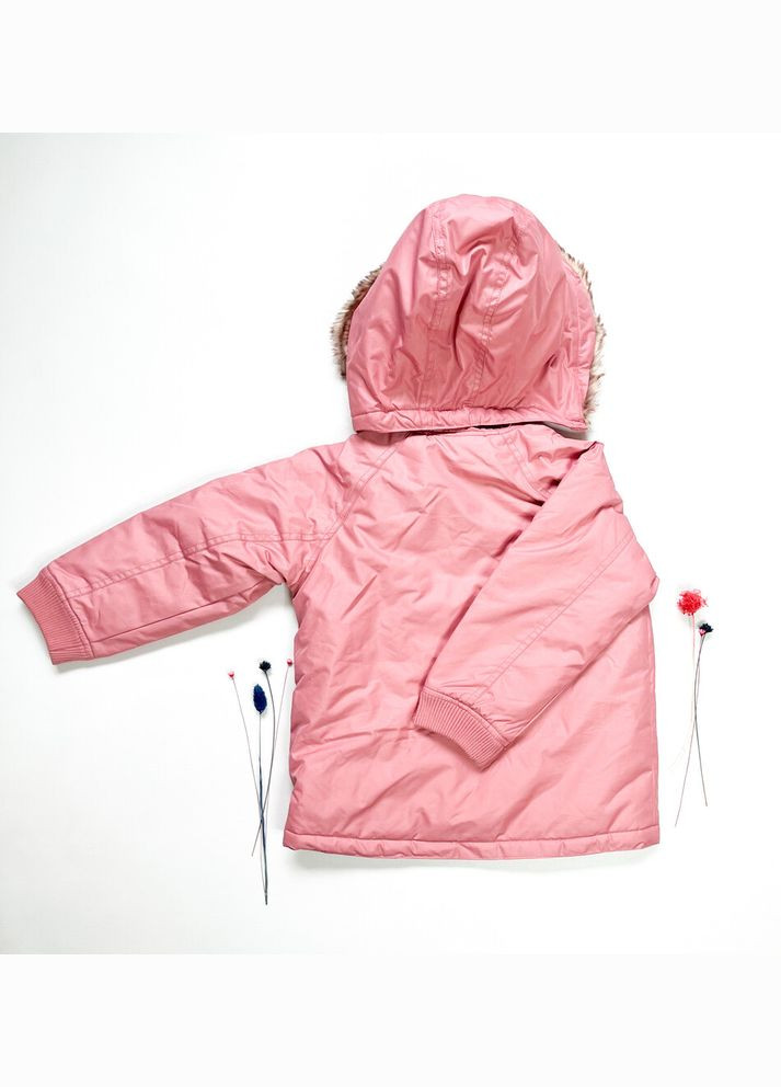 Рожева куртка на дівчинку 104 см рожевий артикул л644 H&M