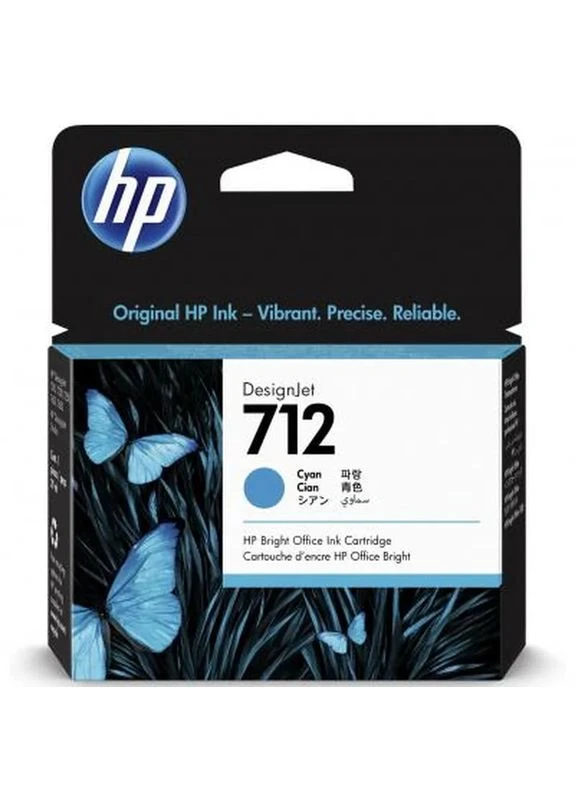 Картридж DJ No.712 DesignJet Т230/Т630 Cyan 29ml (3ED67A) HP (399068435)