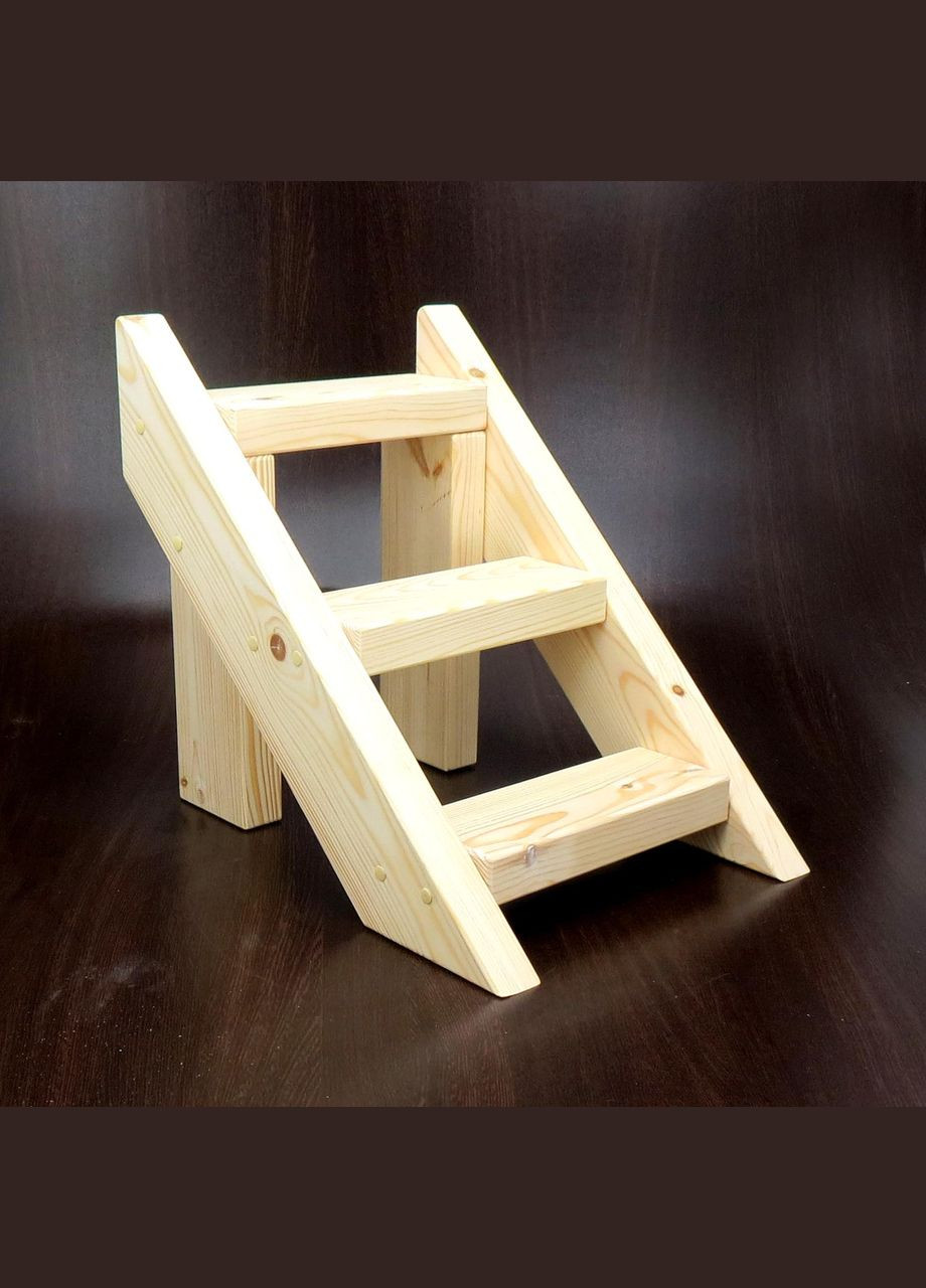 Лестница для собак из дерева Марондера бланже (ТУС-000601) No Brand (328605977)