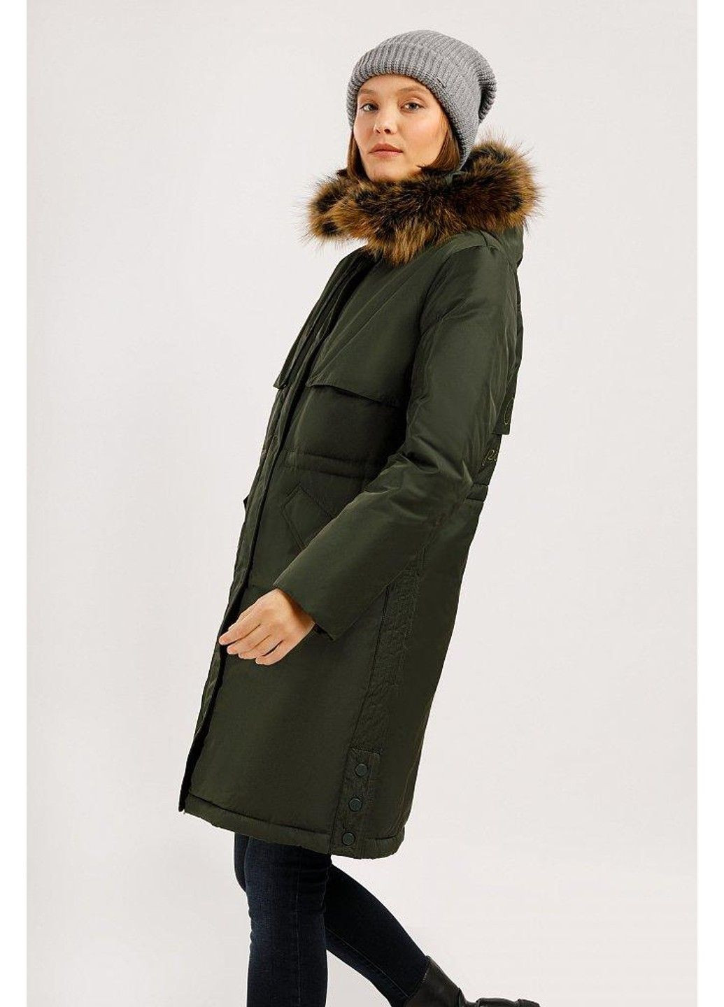 Зелений зимній Пуховик Finn Flare