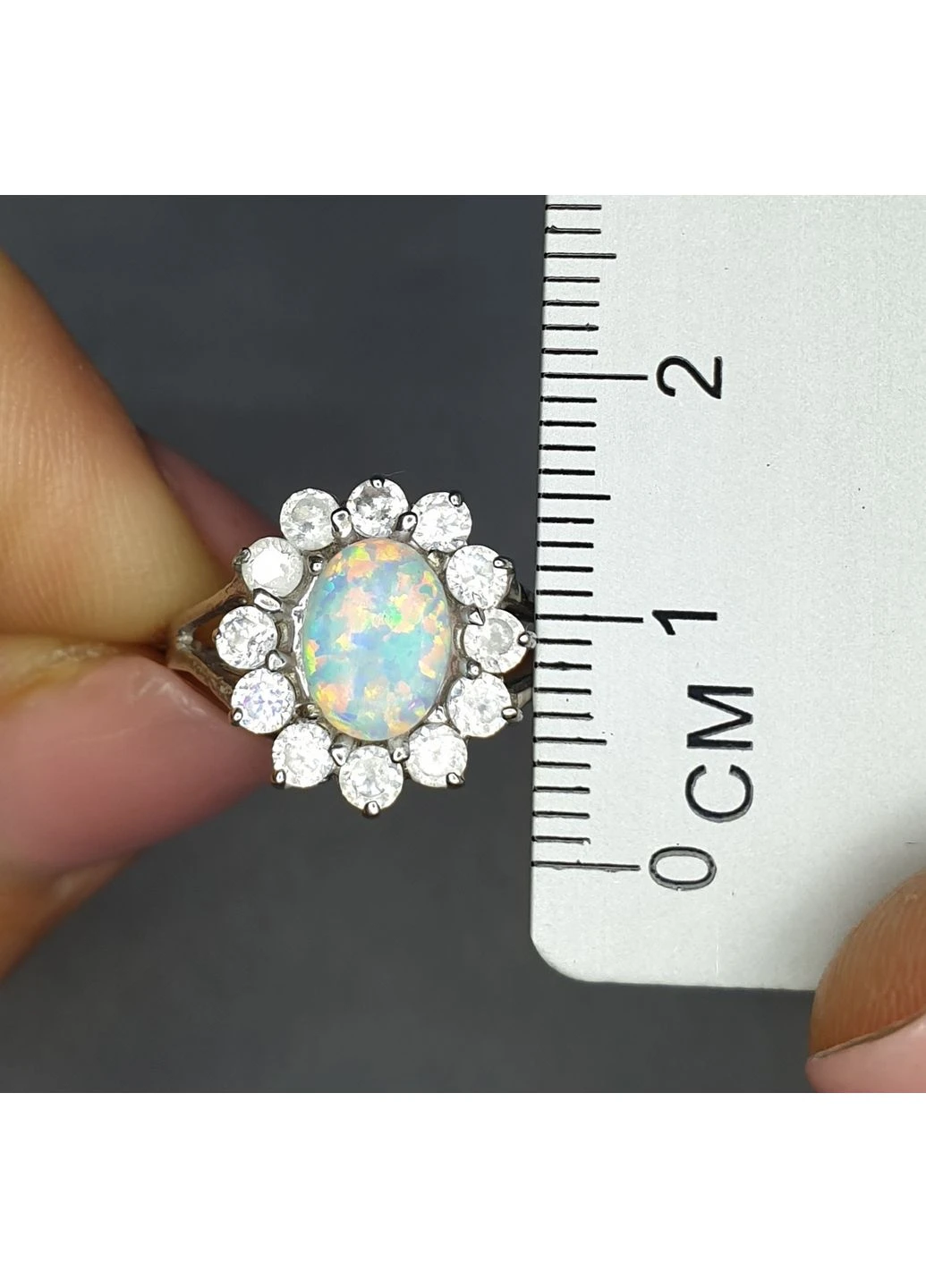 Кольцо серебряное с опалом 18,5 3,04 г No Brand (382676879)
