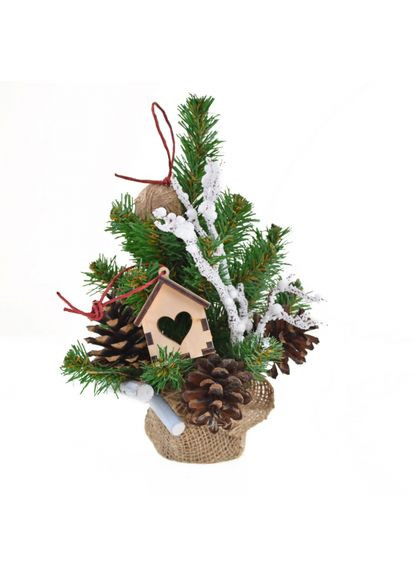 Елка искусственная Домик в лесу 904299 25 см зеленая Yes (369339189)