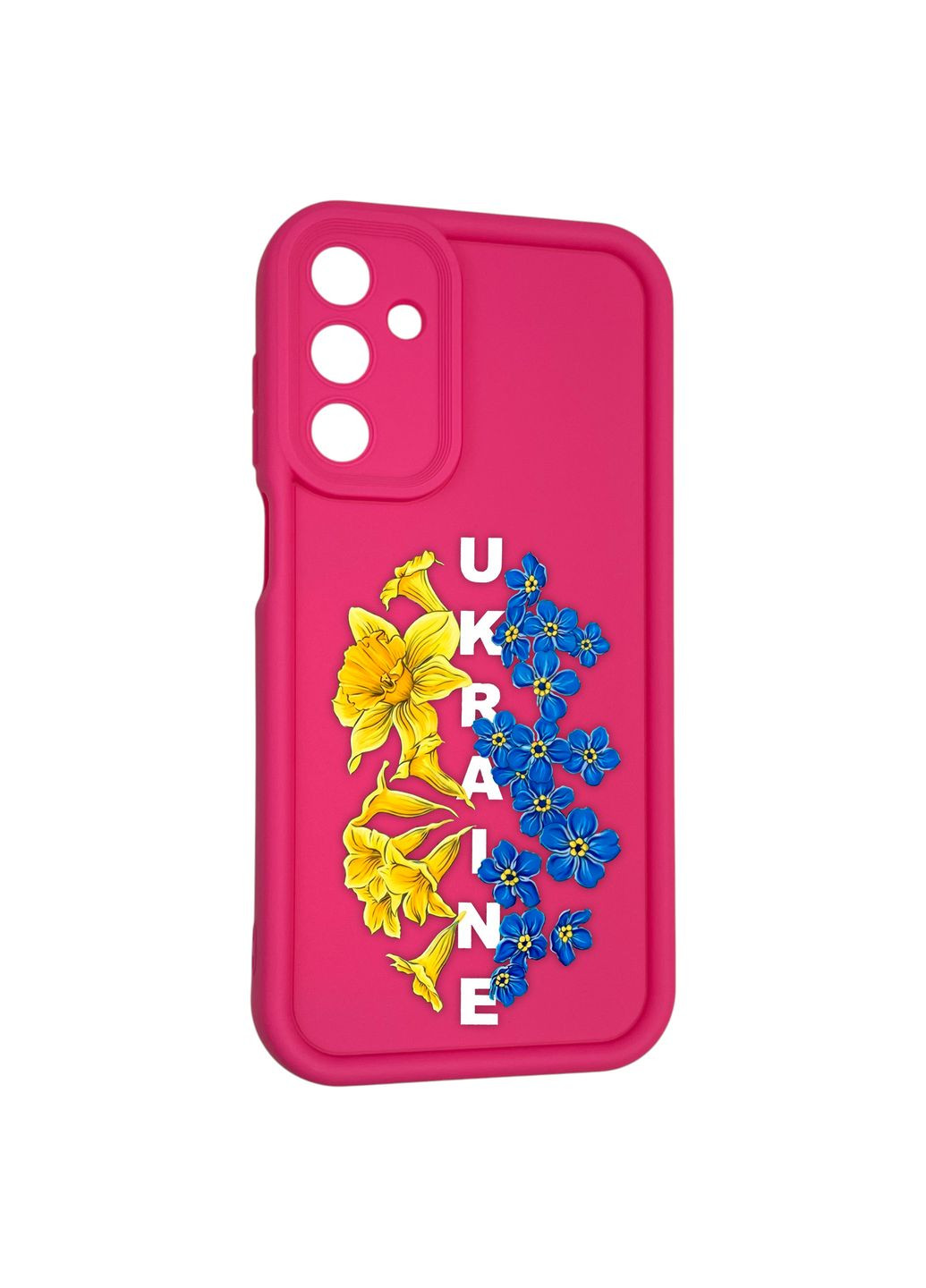 Чехол силиконовый Soft Touch с 3D принтом для Galaxy M15 5G малиновый (Полная защита камеры) Samsung (373670744)