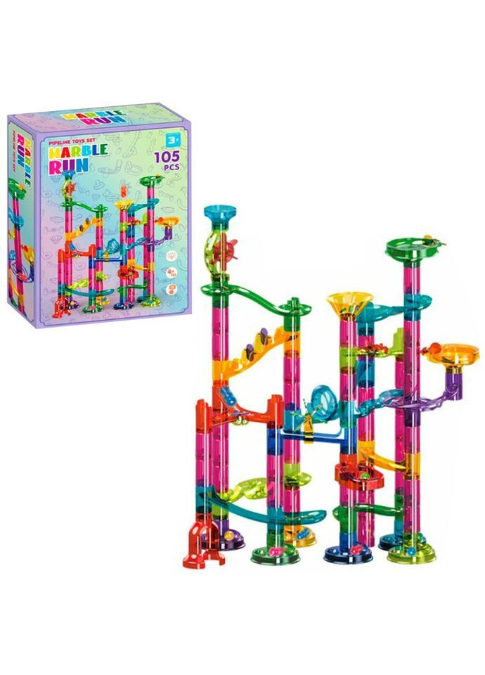 Детский конструктор K36 Лабиринт-горки 105 деталей Разноцветный (107062) Bambi (372486568)