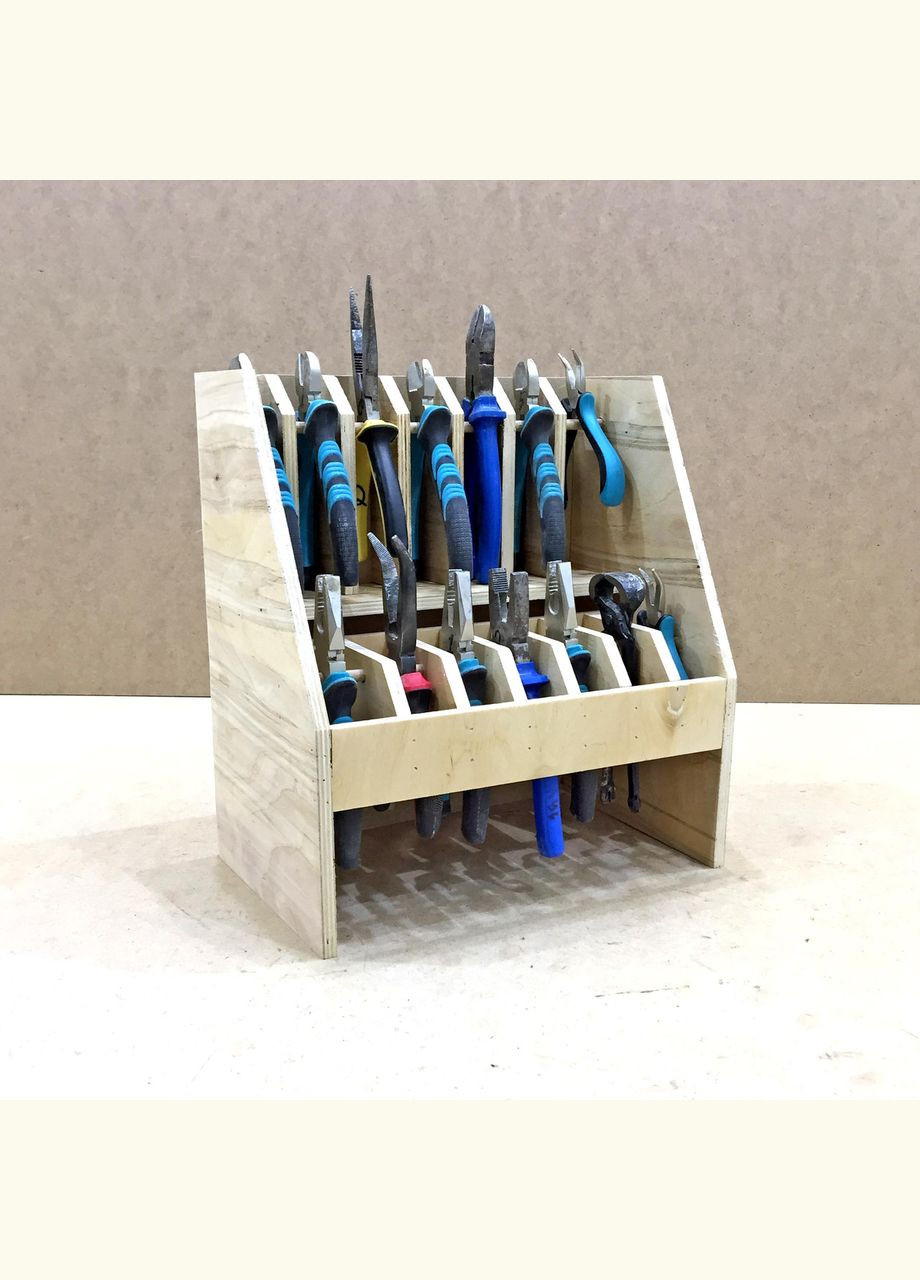 Органайзер для ручного інструменту з дерева Памуа (ОРС-000300) No Brand (328909337)