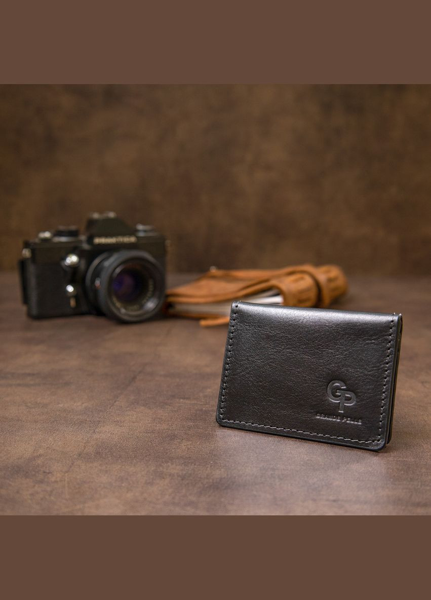 Шкіряна обкладинка для автодокументів 11495 Чорний Grande Pelle (297129751)