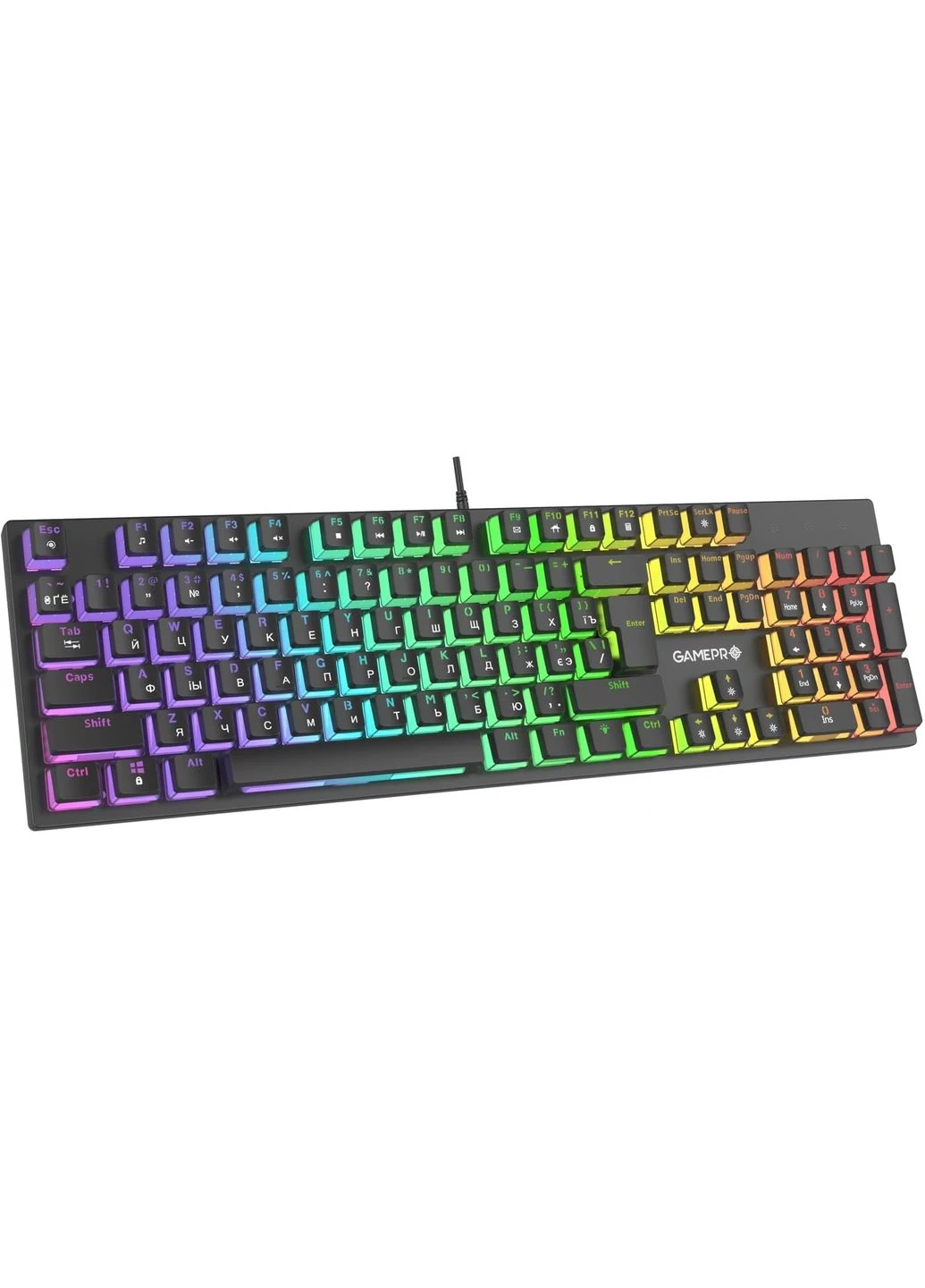 Клавиатура USB MK85R Red Switch RGB Black (MK85R) UA GAMEPRO (391708914)