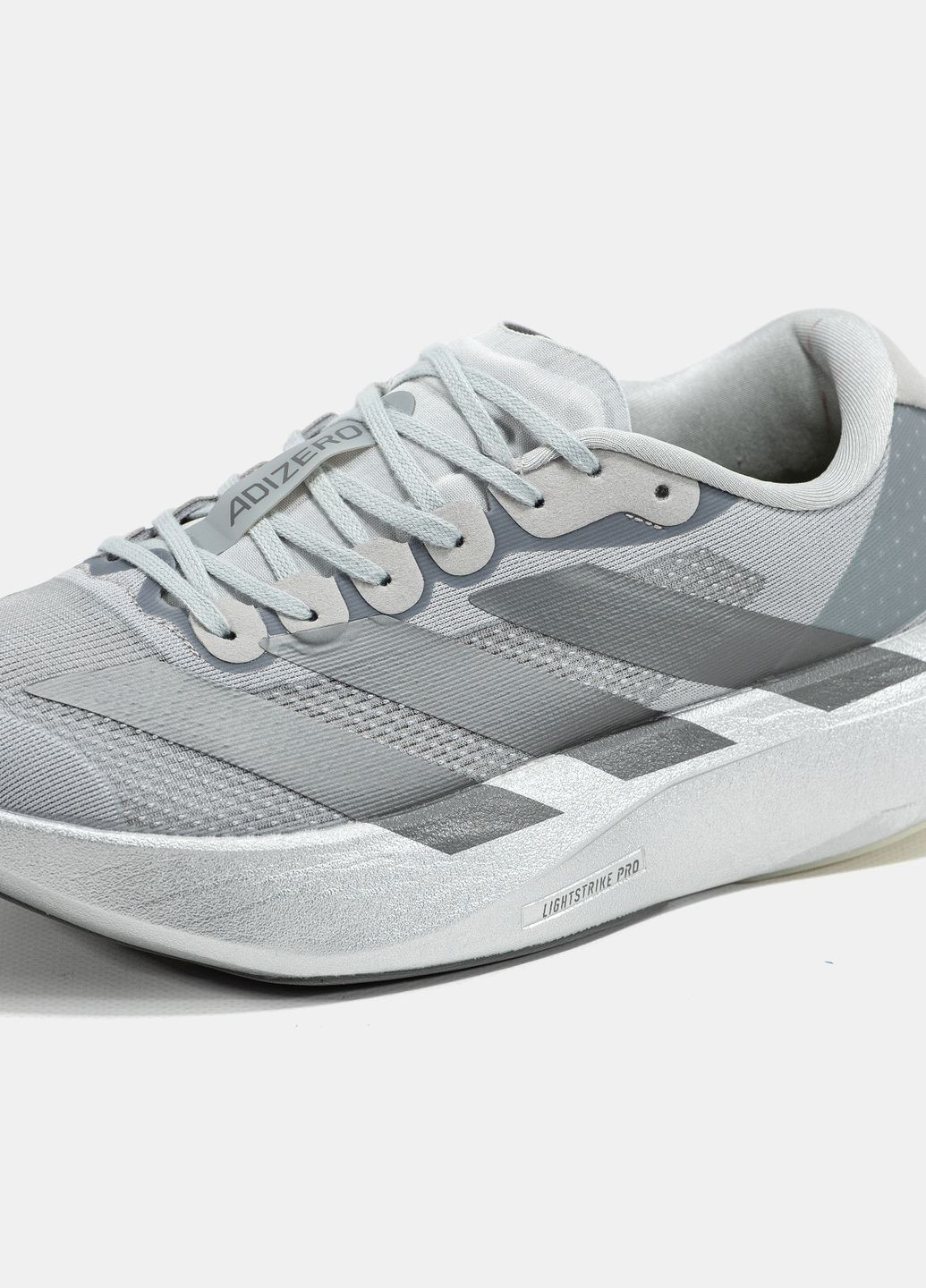 Серебряные демисезонные кроссовки мужские adidas adizero evo sl silver | адидас адизеро эво серебряные No Brand