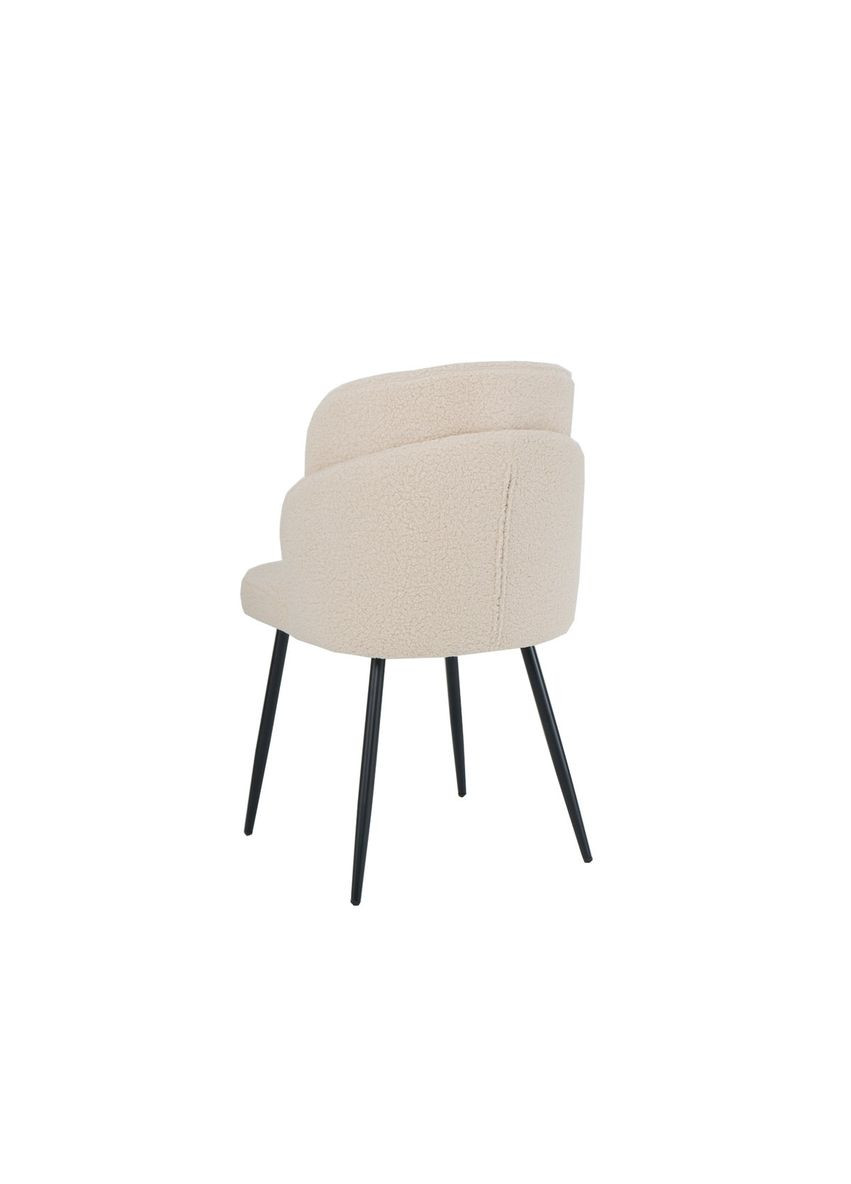 Cтілець FIFI чорний каркас/кремово-білий Teddy Intarsio (372178483)