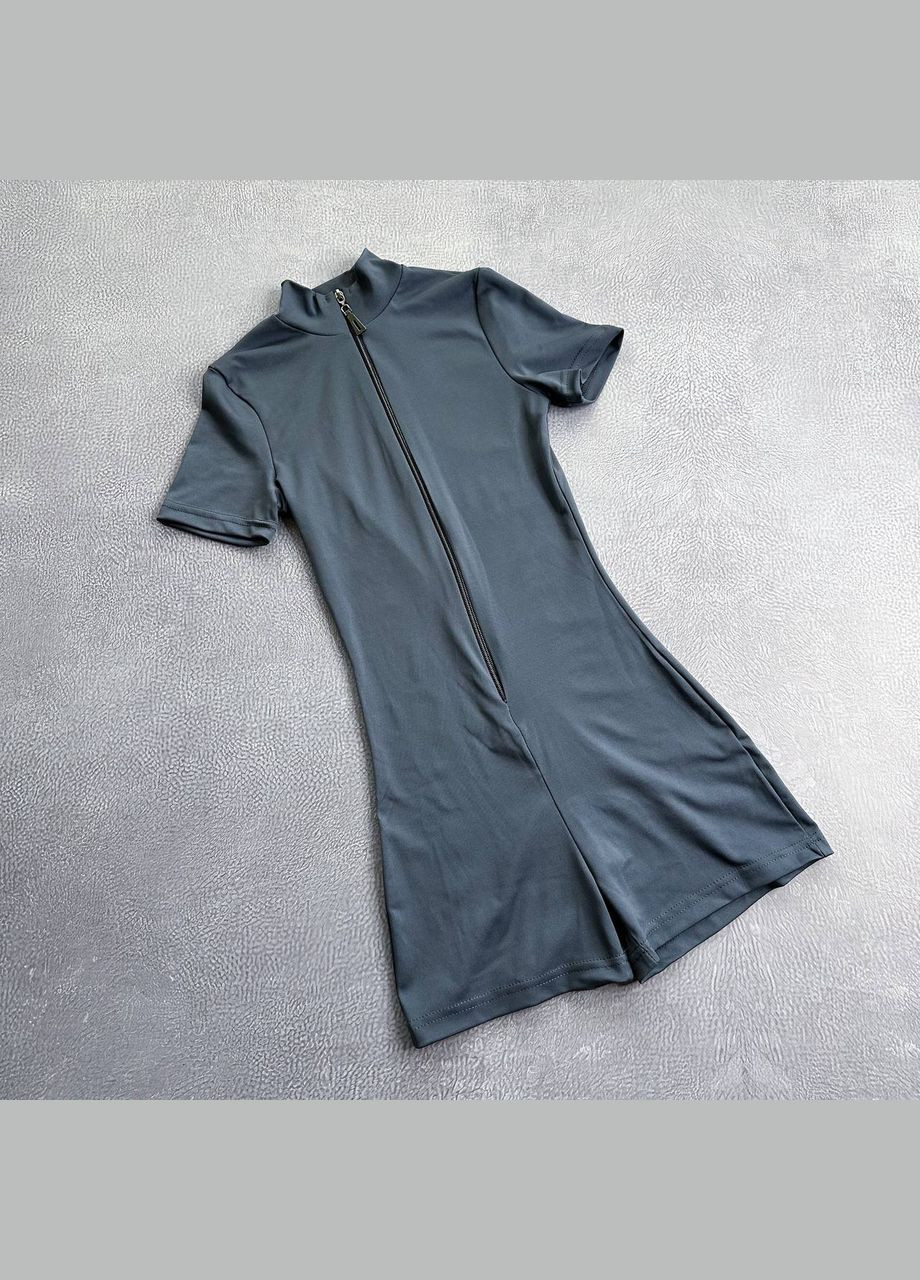 Женский комбинезон No Brand комбинезон-шорты графитовый спортивный, повседневный, кэжуал дайвинг