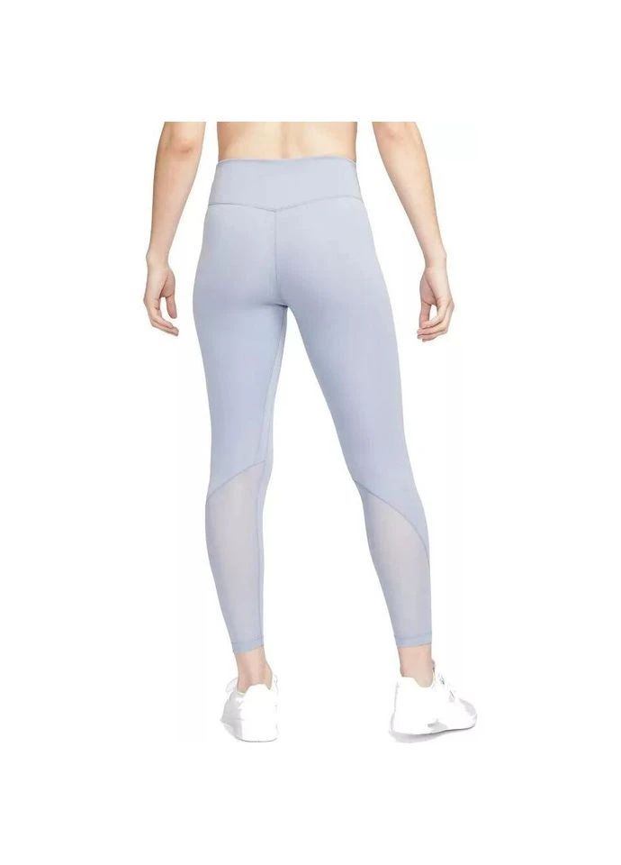 Синие демисезонные лосины женские w nk one df mr 7/8 tgt голубые dd0249-519 Nike