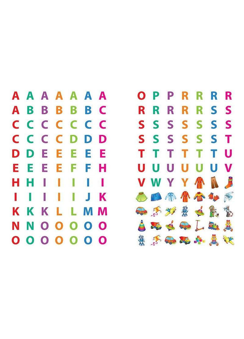 Готовлюсь в школу с наклейками. Учу английские слова. Игрушки. Одежда. Профессии УЛА (316124431)