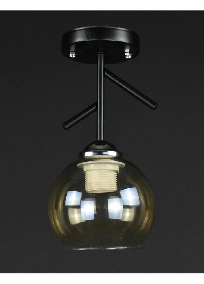 Стельова люстра на 1 лампочку 27808 Чорний 26х13х13 см. Sunnysky (335975143)