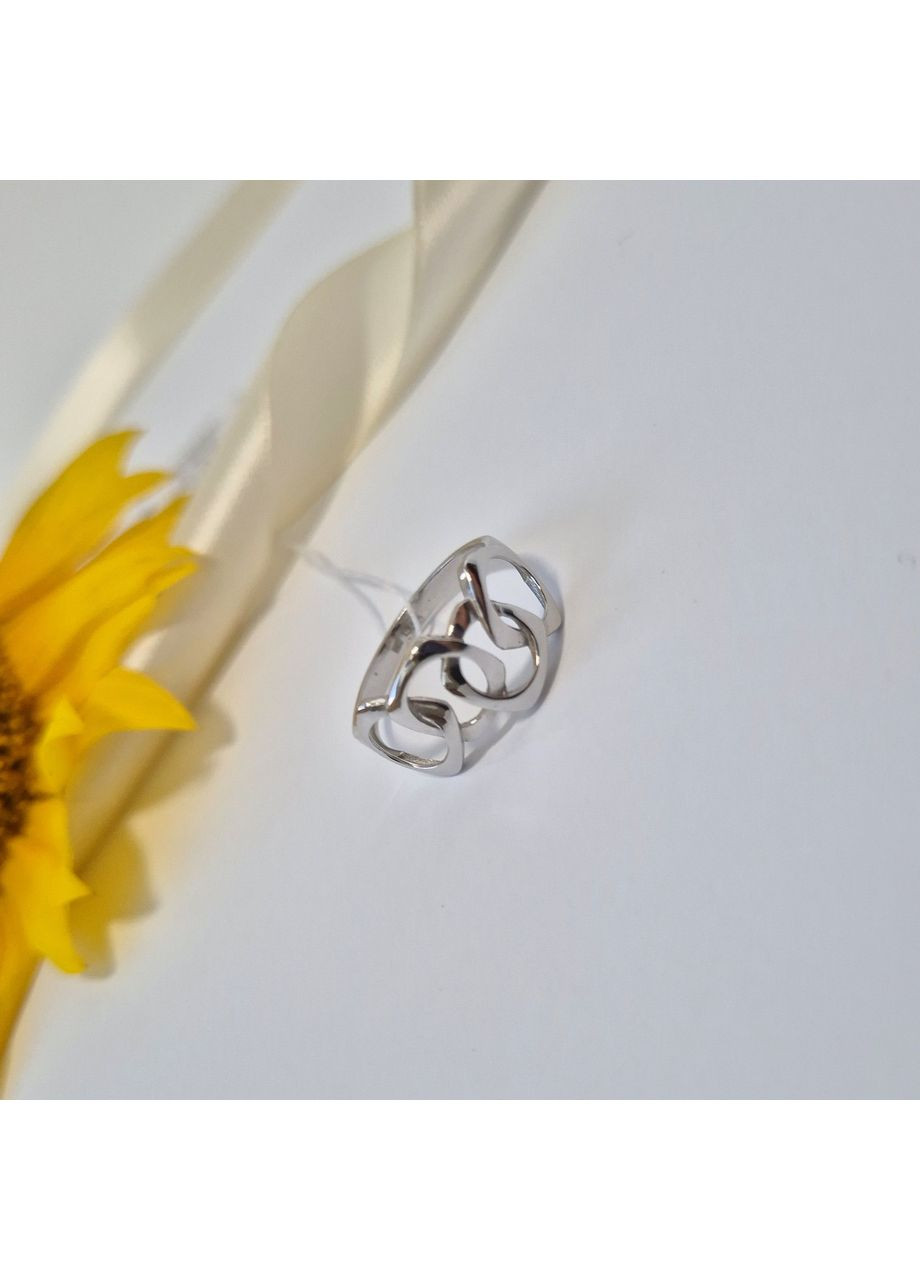 Срібна каблучка без каменів розмір срібло 925 проби Родоване 1628к 1.87г No Brand (355343930)