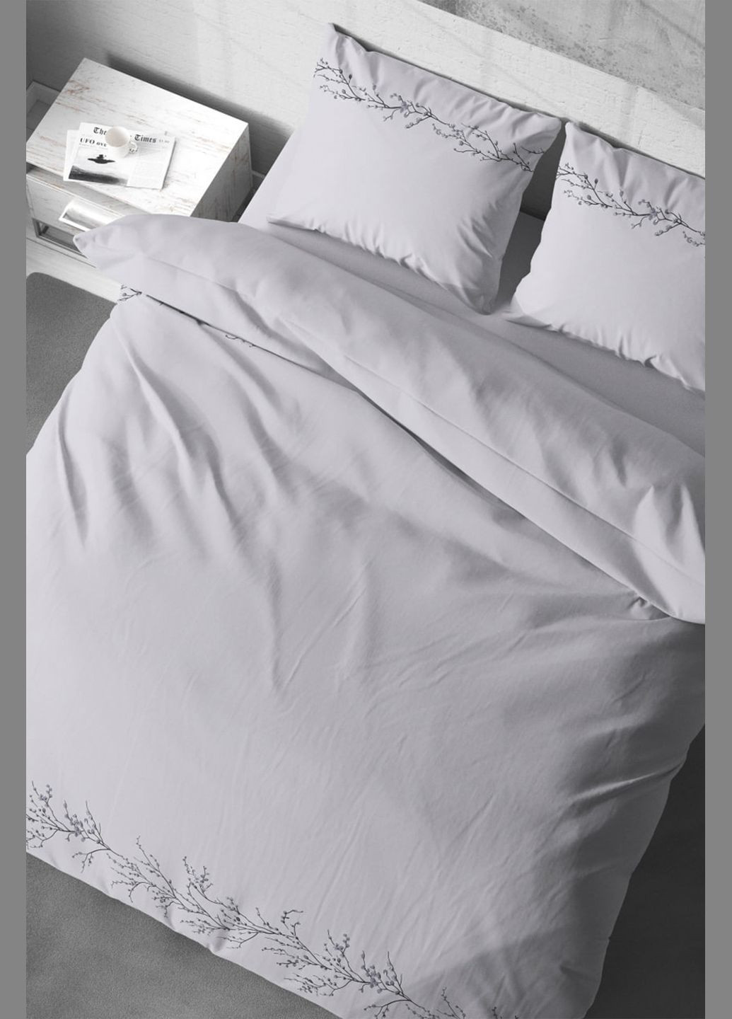 Постільна білизна “”, Півтораспальна колір сірий ЦБ-00277740 Lelit (330573872)