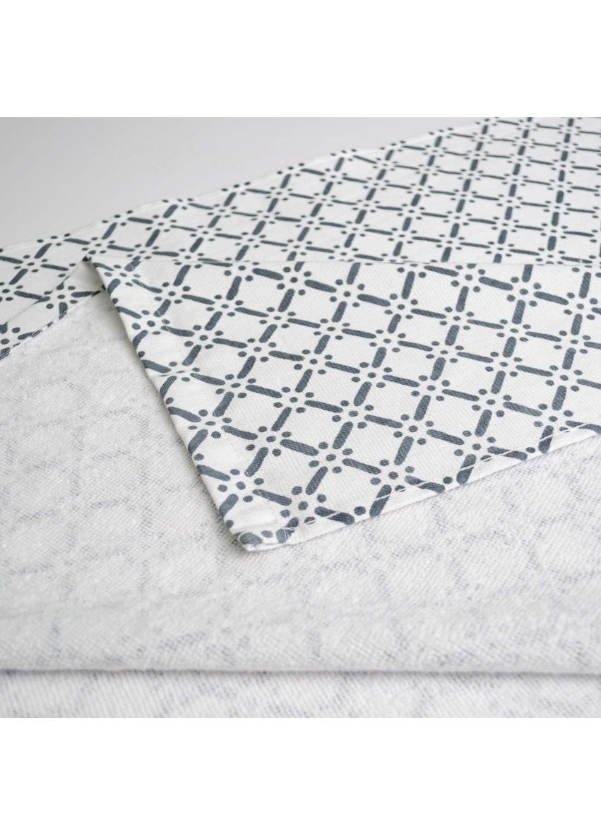 Махровий банний рушник з принтом 70х150см 300г/м2 ( ) GM Textile сірий