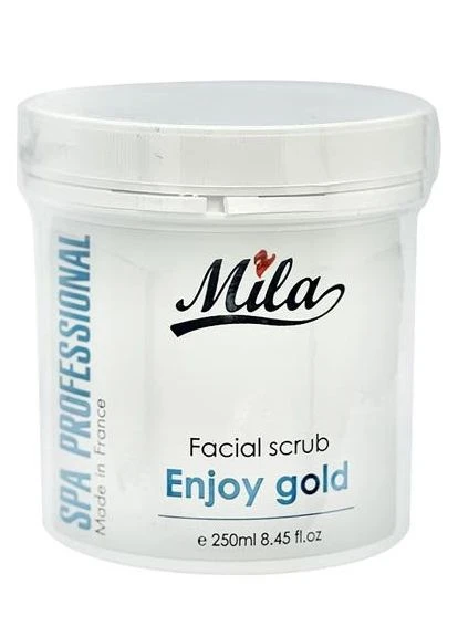 Cкраб для обличчя насолода Золотом 250мл Mila (386598585)
