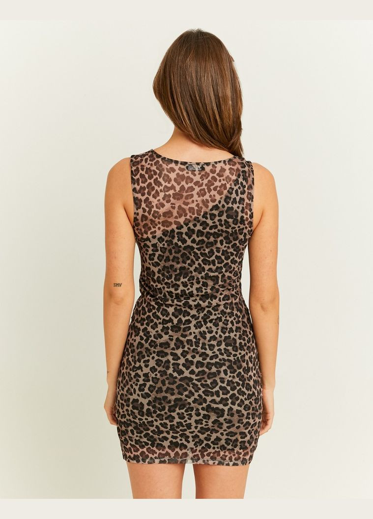 Комбинированное платье Tally Weijl с животным (анималистичным) принтом