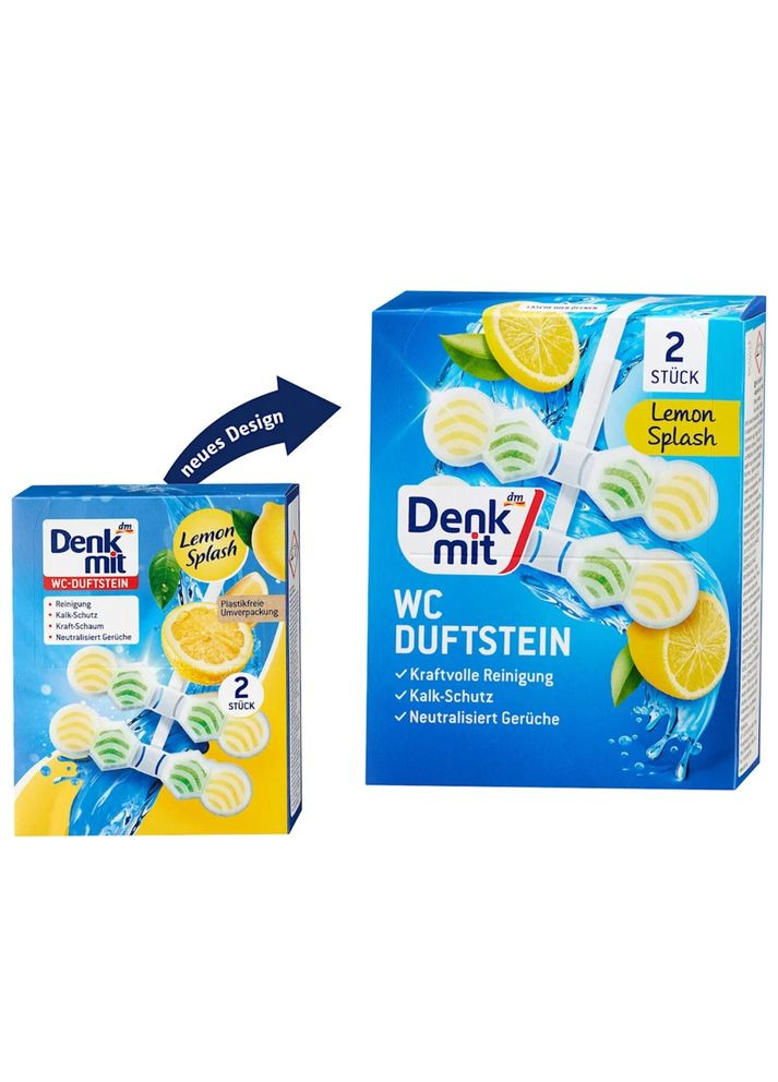 Підвісний блок для унітазу WC Lemon Splash, 2 шт Denkmit (350893289)