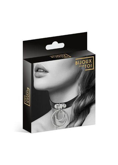 Чокер с двумя кольцами Bijoux Pour Toi - TWO RINGS, экокожа No Brand (303890162)