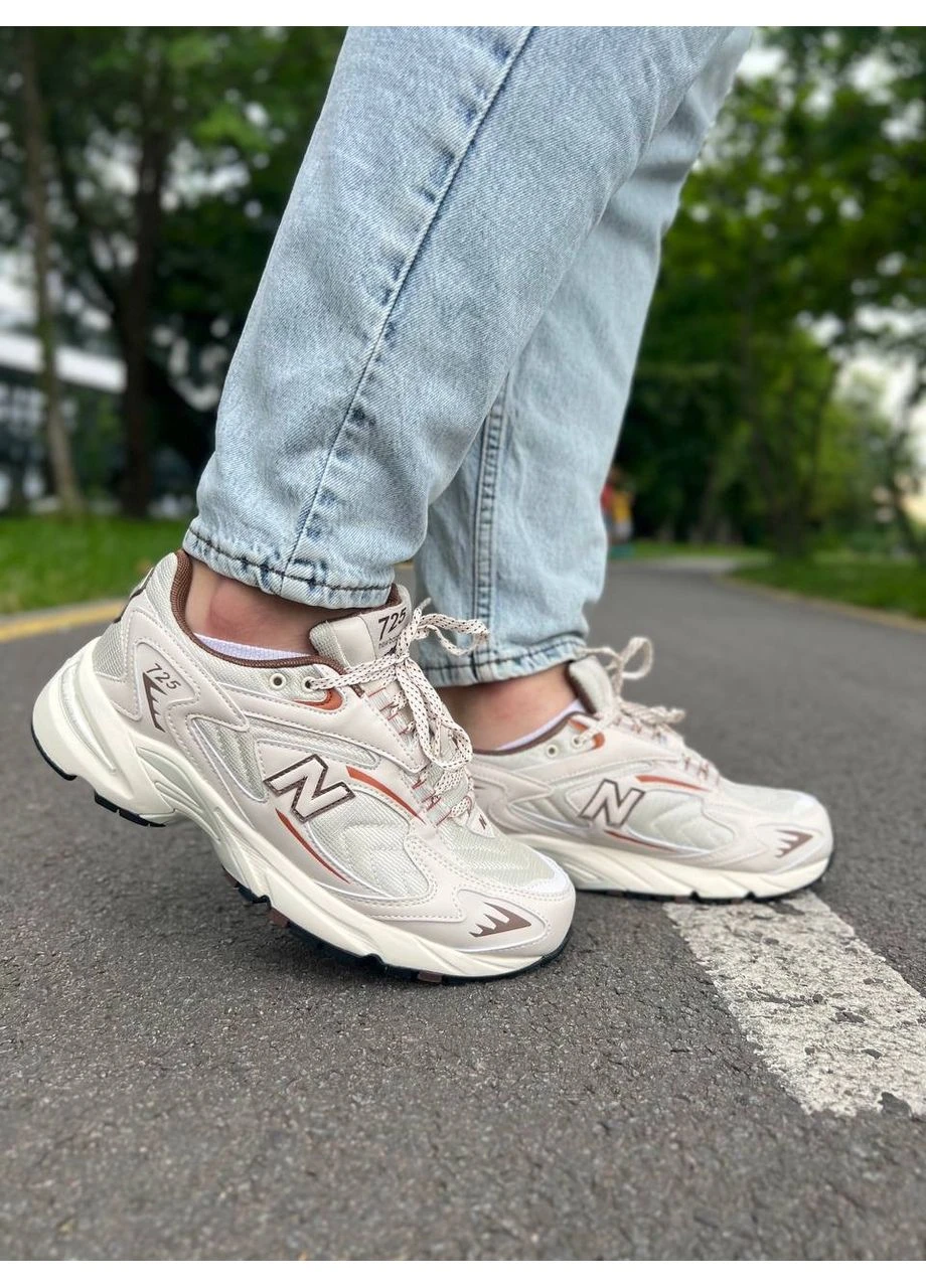 Бежевые летние кроссовки nike 725 series low tops retro unisex beige найк 725 No Brand