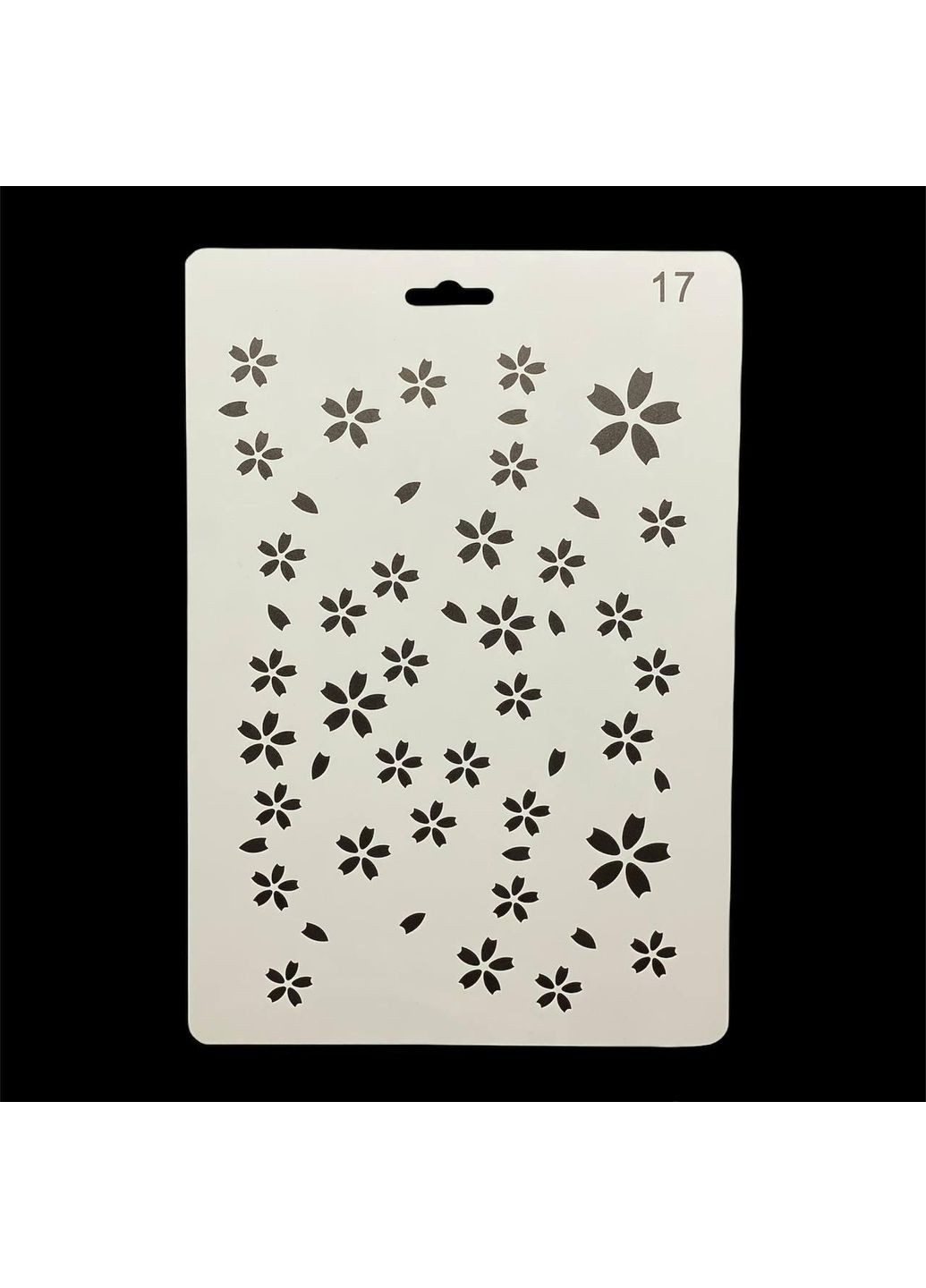 «Трафарет А4 пластиковый (арт. 17), для творчества, рисования и декора» No Brand (364902783)