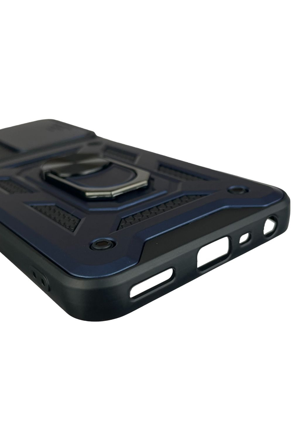 Чехол для C35 бронированный с кольцом со шторкой на камеру на реалми с35 тёмно-синий rg1 Realme (366021878)