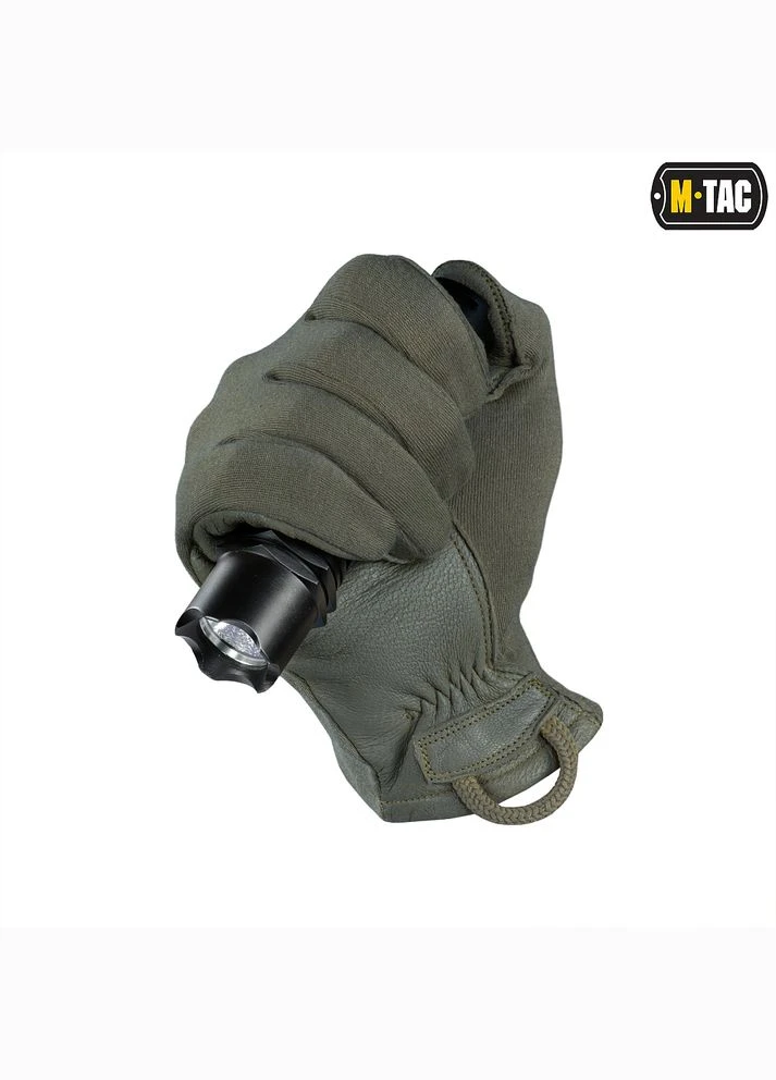 Рукавички Nomex Sport Leather Olive M-TAC (326510212)