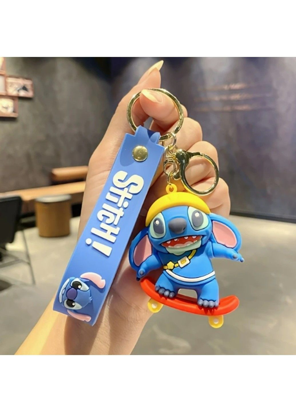 Силиконовый брелок для ключей подвеска на сумку рюкзак Стич No Brand (336950731)