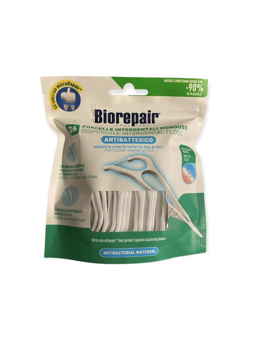 Флосер с держателем насыщенный гидроксиапатитом, 36 шт. Biorepair (336377091)