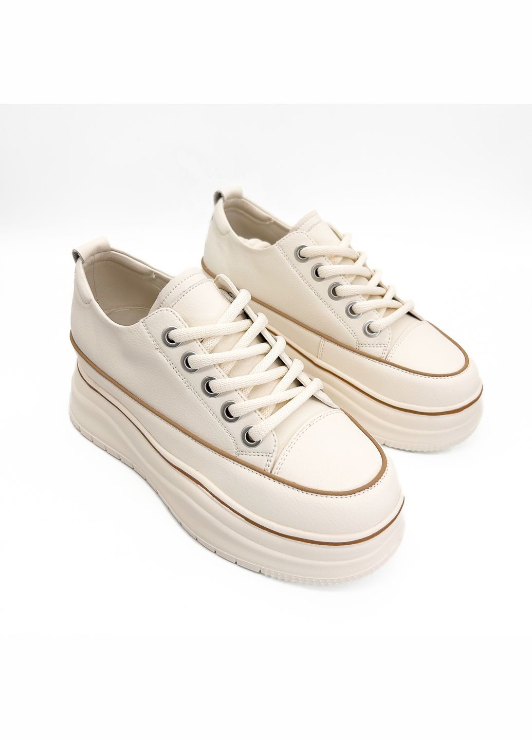 Белые кеды (р) кожа 0-1-1-1613-6 Ribbica