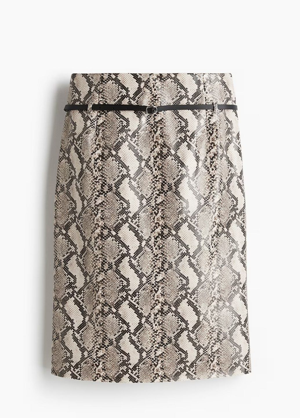 Светло-бежевая кэжуал однотонная юбка H&M