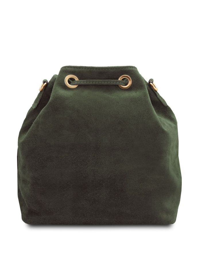 Жіноча замшева сумка на плече (Італія) fz189624 оливкова Firenze (316702201)