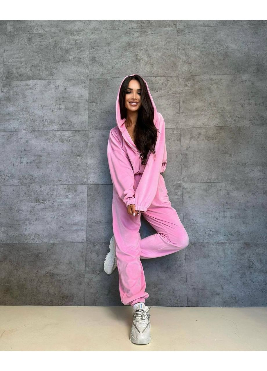 Женский костюм из мягкой велюровой ткани No Brand (364961406)