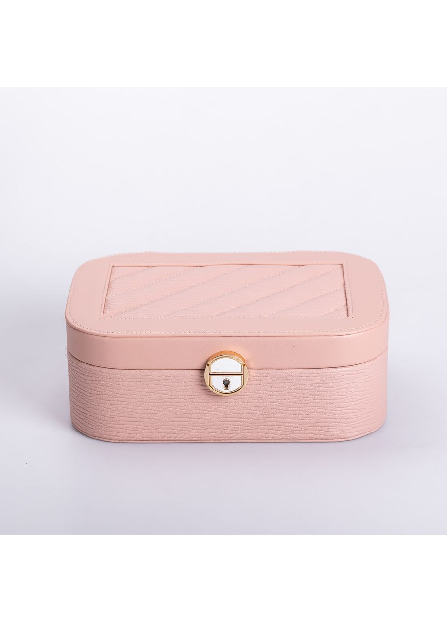 Скринька-органайзер для прикрас із замком 26х18х9.5 см рожевий Yiwu (356672507)