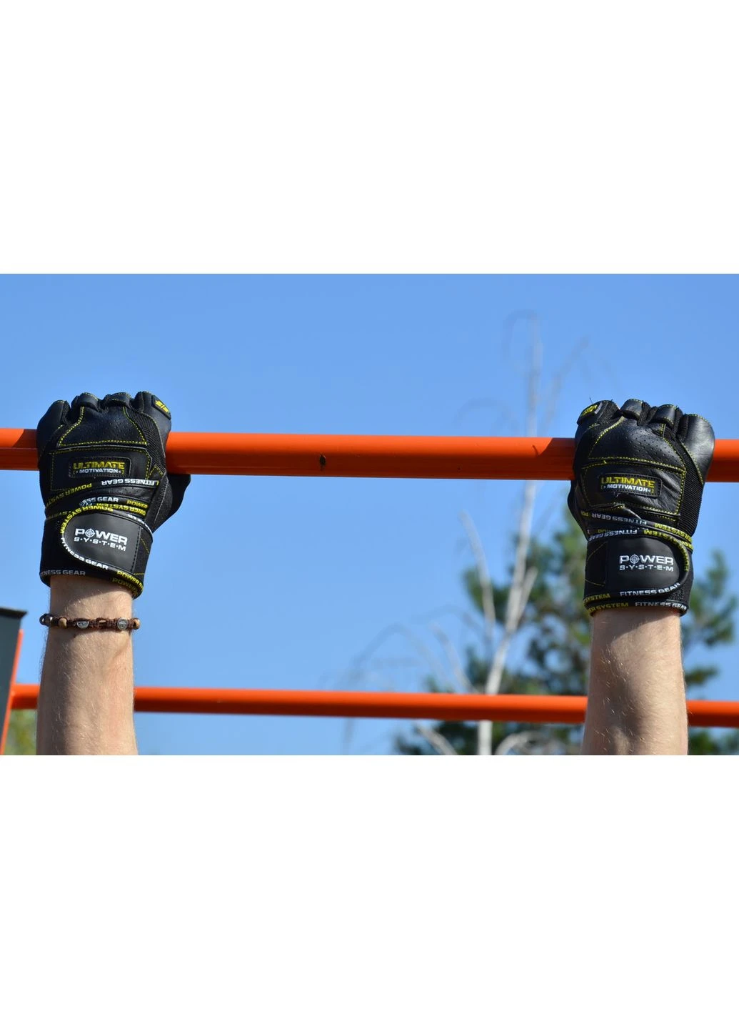 Рукавички для фітнесу PS-2810 Ultimate Motivation Black/Yellow Line Power System (399251434)