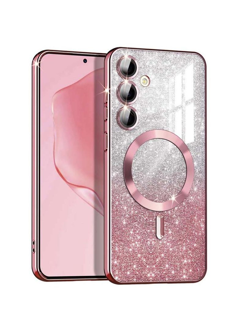 Чехол с блесками, защитными линзами на камеру и MagSafe для Samsung Galaxy S25 Epik (342397447)
