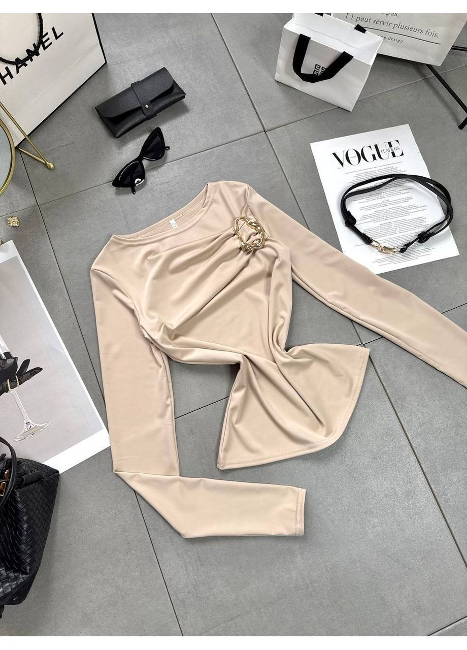 Лонгслив 0155 бифлекс с брошью Україна (372971250)